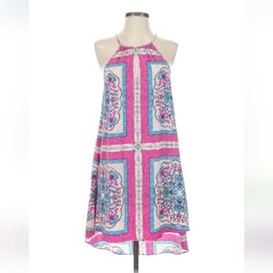 Madison Marcus Silk Halter Dress Size S Boho Paisley